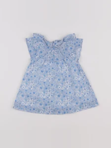 Jacadi - robe liberty bleu - 6 mois