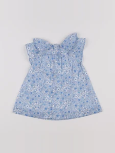 Jacadi - robe liberty bleu - 6 mois