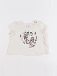 IKKS - tee-shirt beige - 6 mois