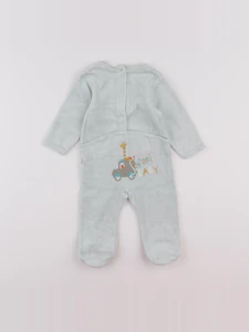 Vertbaudet - pyjama velours vert - 6 mois