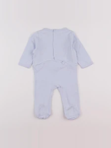 Vertbaudet - pyjama coton bleu - 6 mois