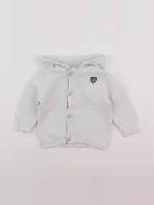 Vertbaudet - gilet blanc - 12 mois