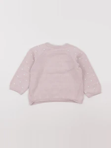 H&M - pull rose - 12/18 mois