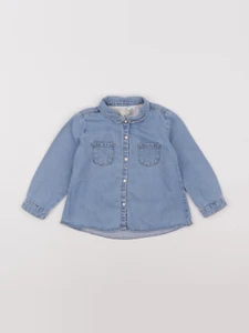 Zara - chemise bleu - 12/18 mois