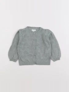 Vertbaudet - gilet vert - 6 mois