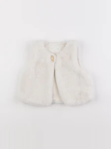 Vertbaudet - gilet blanc - 12 mois