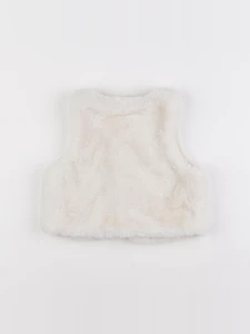 Vertbaudet - gilet blanc - 12 mois