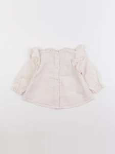 Vertbaudet - blouse beige - 9 mois