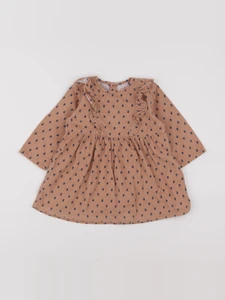 Petit Bateau - robe marron - 18 mois