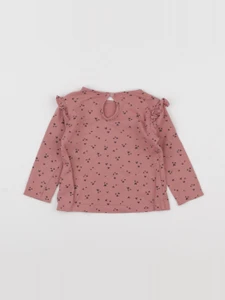 H&M - tee-shirt rose - 3/6 mois