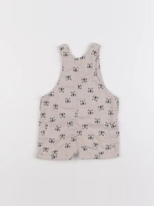 Vertbaudet - salopette beige - 6 mois