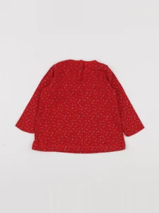 Petit Bateau - robe rouge - 6 mois