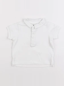 Cyrillus - polo blanc - 6 mois