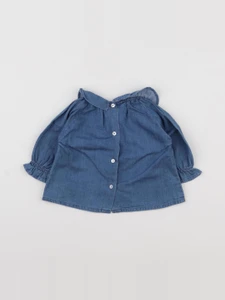 Louis Louise - blouse bleu - 6 mois