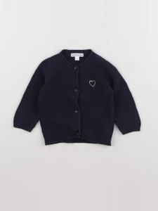 Vertbaudet - gilet bleu - 6 mois