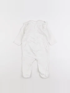 Vertbaudet - pyjama coton blanc - 6 mois