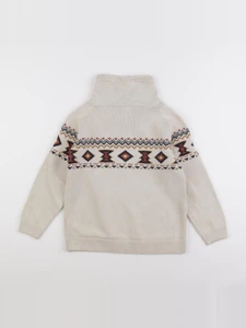 Vertbaudet - pull beige - 10 ans