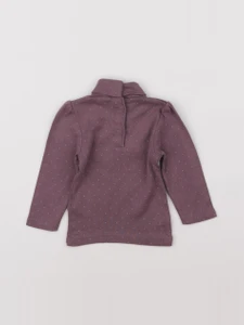 Vertbaudet - sous-pull violet - 9 mois