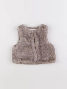 Vertbaudet - gilet beige - 12 mois