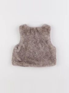 Vertbaudet - gilet beige - 12 mois
