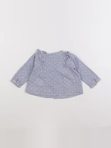 Vertbaudet - blouse bleu - 9 mois