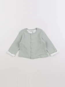 Vertbaudet - gilet vert - 6 mois