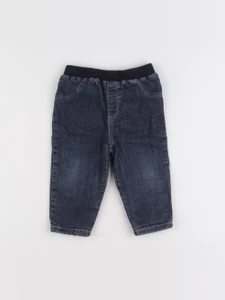 Boutchou - jean doublé bleu - 12 mois