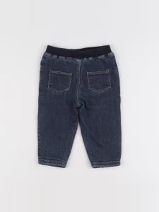 Boutchou - jean doublé bleu - 12 mois