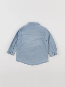 Vertbaudet - chemise bleu - 12 mois