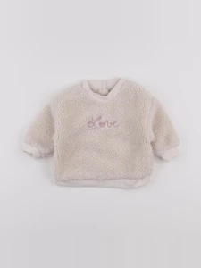Vertbaudet - polaire beige - 12 mois