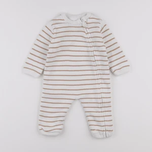 Vertbaudet - combinaison beige - 9 mois