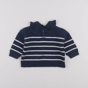Vertbaudet - pull bleu - 9 mois