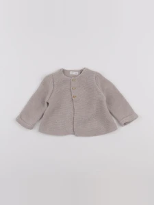 Vertbaudet - gilet beige - 3 mois