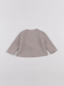 Vertbaudet - gilet beige - 3 mois