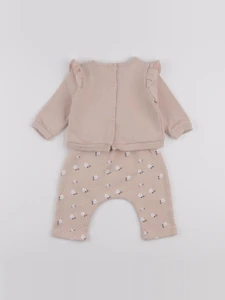 Vertbaudet - ensemble rose - 6 mois