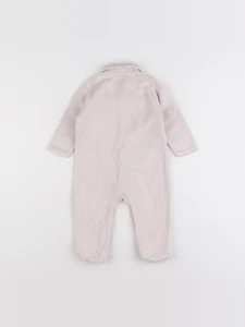 Vertbaudet - pyjama velours rose - 6 mois
