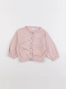 Vertbaudet - gilet rose - 24 mois
