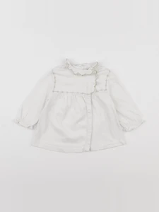 Cyrillus - tee-shirt blanc, or - 9 mois