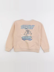 Vertbaudet - sweat imprimé au dos rose - 8 ans