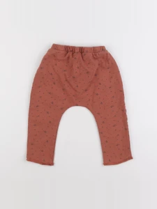 Vertbaudet - sarouel marron - 12 mois