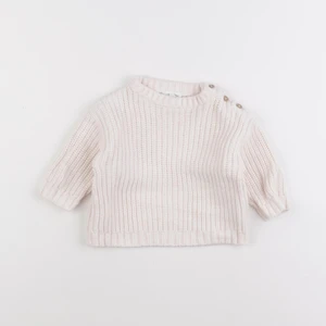 Vertbaudet - pull blanc - 9 mois