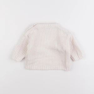 Vertbaudet - pull blanc - 9 mois