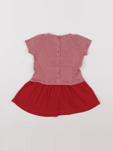 Petit Bateau - robe rouge - 12 mois