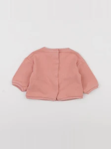 Vertbaudet - sweat rose - 6 mois