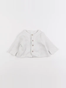 Vertbaudet - gilet blanc - 1 mois