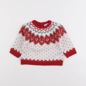 Vertbaudet - pull rouge - 6 mois