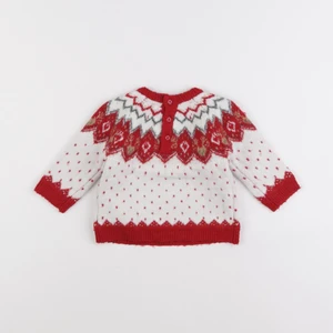 Vertbaudet - pull rouge - 6 mois