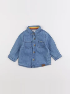 Vertbaudet - chemise bleu - 6 mois