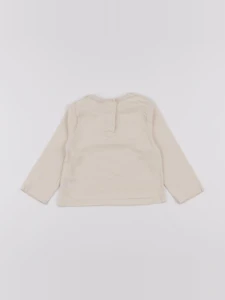 Vertbaudet - tee-shirt beige - 12 mois