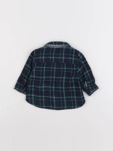 Tape à l'oeil - chemise réversible bleu, vert - 3 mois